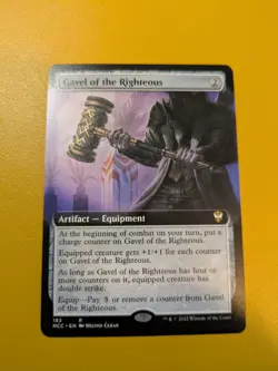 1x Gavel of the Righteous (MTG, New Capenna Commander) VG++ - Image 1
