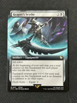 MTG - FIC - Reaper’s Scythe - Borderless Non-Foil - R 0117 FFXIV NM - Image 1