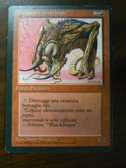 MTG Legends Italian Spinal Villain Red Rare Lightly Played Condition - Image 1