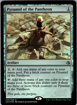 Pyramid of the Pantheon Prerelease Cards Rare LP Magic: The Gathering 235 Foil - Image 1