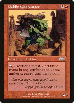Goblin Clearcutter - Foil LGN LP MTG - Image 1