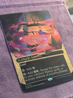 Eldrazi Temple #0104 (Borderless) (GALAXY FOIL) Edge of Eternities Stellar Sight - Image 3