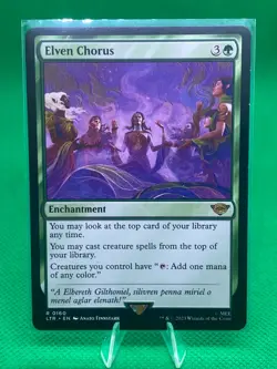 MTG Elven Chorus The Lord of the Rings: Tales of Middle-earth 0160 Regular Rare - Image 1