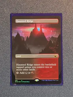 MTG Haunted Ridge - Borderless Foil - MID - Near Mint+ Condition - Image 1