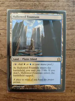 Magic the Gathering MTG: Hallowed Fountain - Return to Ravnica - Near Mint - Image 1