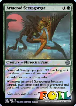 Armored Scrapgorger 158 MTG Phyrexia: All Will Be One Uncommon NP Foil - Image 1