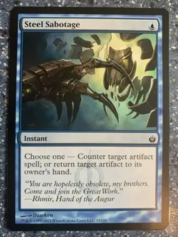 MTG Steel Sabotage x 4 - Mirrodin Beseiged - Image 1