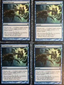 MTG Steel Sabotage x 4 - Mirrodin Beseiged - Image 2