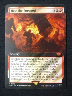 Hew the Entwood Extended Surge Foil - LTR - Mtg Card #4VI - Image 1