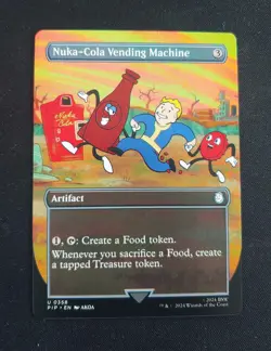 Nuka-Cola Vending Machine - Borderless Rare - 0358 - Magic MTG Fallout NM - Image 1