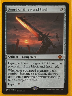 Sword of Sinew and Steel #228 (NM) Modern Horizons MH1 Magic MTG - Image 1