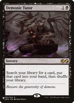Demonic Tutor - The List - NM - Magic The Gathering - MTG - Image 1