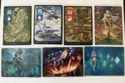 MTG Kamigawa: Neon Dynasty Full Art Land Art Series 7 Card Lot - Image 1