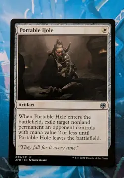 MTG Adventures in the Forgotten Realms Uncommon PORTABLE HOLE NM - Image 2