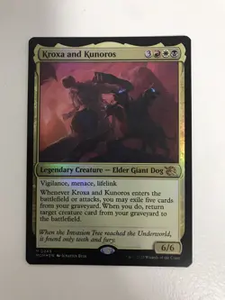 Kroxa and Kunoros Foil MTG Magic the Gathering Card NM Near Mint MOM - Image 1