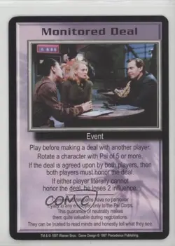 1997 Babylon 5 - Collectible Card Game Human Fleet Expansion Monitored Deal s1t - Image 1