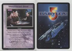 1997 Babylon 5 - Collectible Card Game Human Fleet Expansion Monitored Deal s1t - Image 3