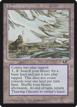 Thawing Glaciers - Alliances Reserved List - NM EN - Magic The Gathering MTG - Image 1