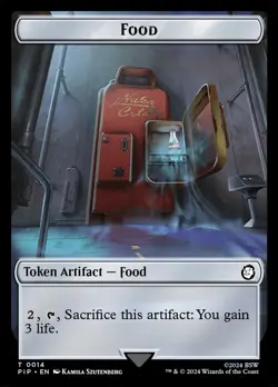 Food / Human Knight, [TPIP] [Token] #0014, #0002, MTG - Image 1