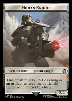 Food / Human Knight, [TPIP] [Token] #0014, #0002, MTG - Image 2