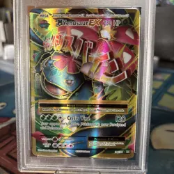 PSA 9 Pokemon M Venusaur EX 100/108 XY Evolutions Ultra Rare Full Art Holo Mint - Image 2