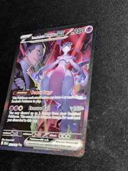 Team Rocket's Mewtwo ex 231/182 SIR Pokemon TCG - Destined Rivals - Image 3