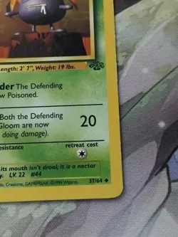 Pokemon TCG Gloom Jungle 37/64 Regular MP. - Image 5