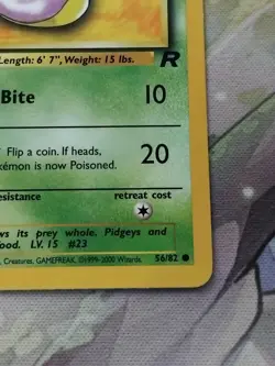 Ekans 56/82, Team Rocket, Pokemon, LP - Image 5