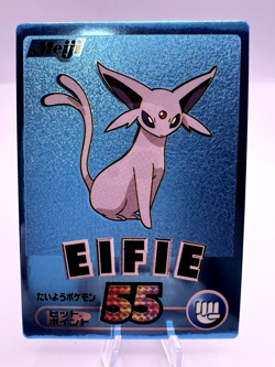 Pokemon Card Espeon Meiji Get Card Blue Metalic Foil 2000 Japanese - Image 1