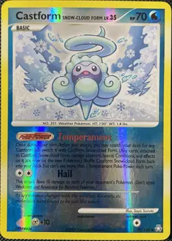 Castform Snow-Cloud Form 50/146 Legends Awakened Reverse Holo - Pokemon Card - Image 1