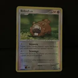 Pokemon TCG Bidoof 70/130 Diamond & Pearl Reverse Holo - LP - Image 2