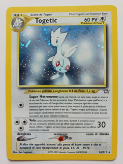 Togetic Pokemon Card Holo WOTC 16/111 Italian Neo Genesis Set Rare Vintage LP - Image 1