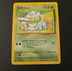 Base Set Starters - Bulbasaur Charmander Squirtle Vintage 1999 Pokemon Cards - Image 2