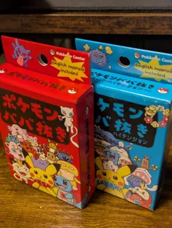 Pokemon Old Maid Babanuki Playing Card Poker Deck Red 1 and Blue 1 Limited New - Image 1