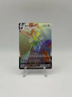 Pokemon TCG Scizor VMAX Darkness Ablaze Rainbow Secret Rare Card 193/189 NM - Image 1