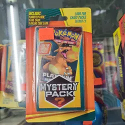 Pokemon Mystery Pack Chase VINTAGE Packs Seeded 1:5 Unweighted Sealed PlatinumU - Image 1
