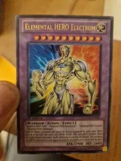 Elemental Hero Electrum LCGX-EN052 1st Edition Ultra Rare - Image 1