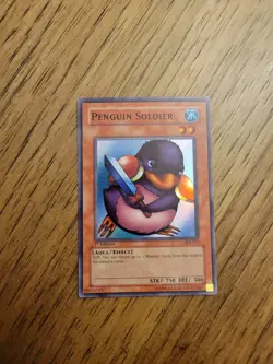 YuGiOh! Penguin Soldier SDJ-022 Super Rare 1st Edition Starter Deck Joey - Image 1