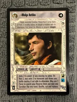 Wedge Antilles playing card from Star Wars CCG - limited edition - Image 1