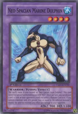 Yugioh Neo-Spacian Marine Dolphin TAEV-EN040 Common LP - Image 1