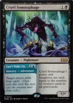 0222 CRUEL SOMNOPHAGE RARE WILDS OF ELDRAINE MTG CARD - Image 1