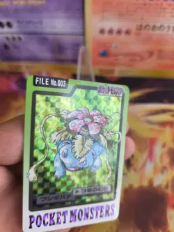 Pokemon Karte Card japanese carddass Pocket monsters 1997 Venusaur Bisaflor Exc - Image 2