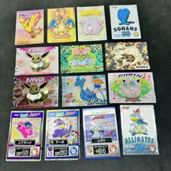Set 14 Charizard Lapras Pokemon Meiji Get Card Vintage Nintendo Bandai Japanese - Image 2
