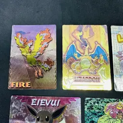 Set 14 Charizard Lapras Pokemon Meiji Get Card Vintage Nintendo Bandai Japanese - Image 3