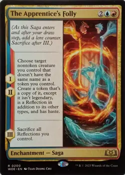 0200 THE APPRENTICE'S FOLLY RARE WILDS OF ELDRAINE MTG CARD - Image 1