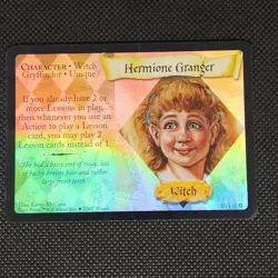 Harry Potter 10/116 Hermione Granger Base Set Holo Foil Trading Card Game 2001 - Image 1