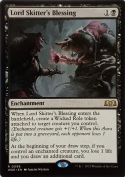 0098 LORD SKITTER'S BLESSING RARE WILDS OF ELDRAINE MTG CARD - Image 1