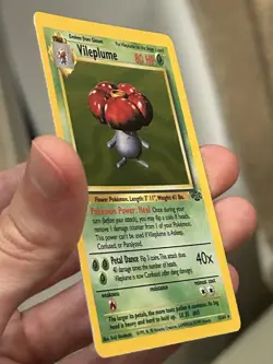 1999 Jungle Vileplume 15/64 Unlimited Holo Rare Card WOTC Pokemon TCG NM - Image 4