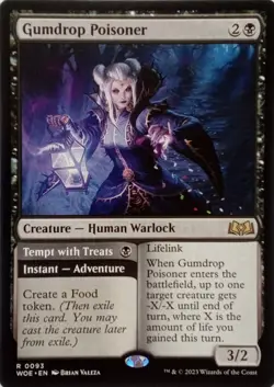0093 GUMDROP POISONER RARE WILDS OF ELDRAINE MTG CARD - Image 1
