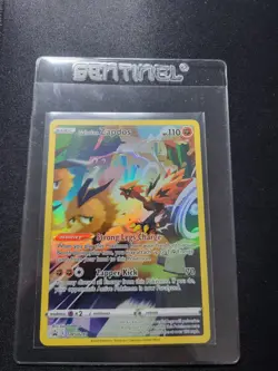 Galarian Zapdos SWSH283 Crown Zenith Full Art Holo Promo Pokemon Card NM - Image 1